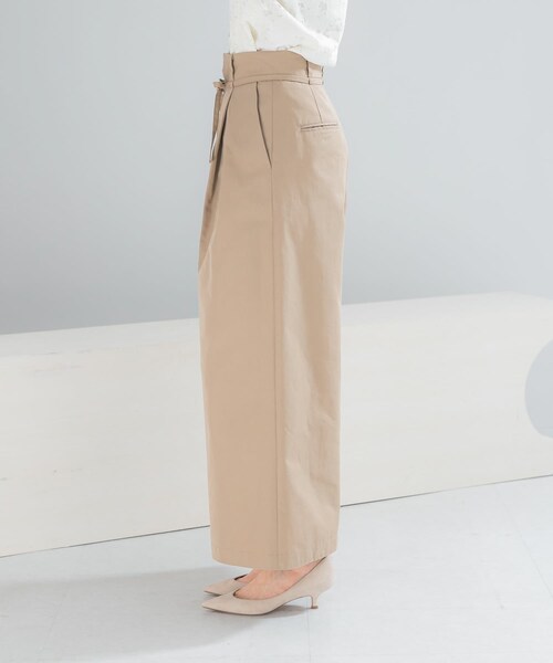 URBAN RESEARCH ROSSO（アーバンリサーチロッソ）の「コットンツイルベルテッドワイドパンツ（その他パンツ・レディース・BEIGE/BLUE・36/38）」の10枚目の写真