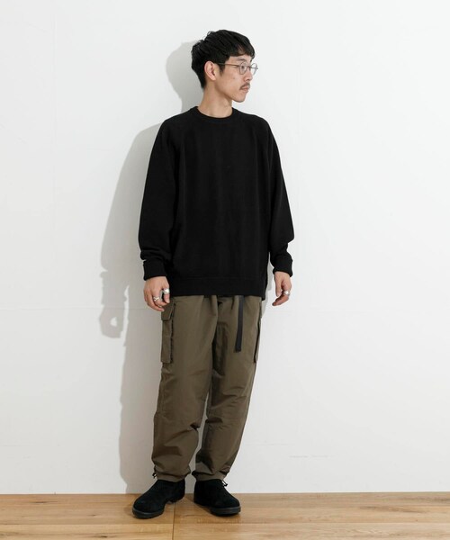 THE GOODLAND MARKET（ザグッドランドマーケット）の「KEIMEN　KM-Crewneck Knit（ニット/セーター・メンズ・Gray/Black/Green・M/L/XL）」の9枚目の写真