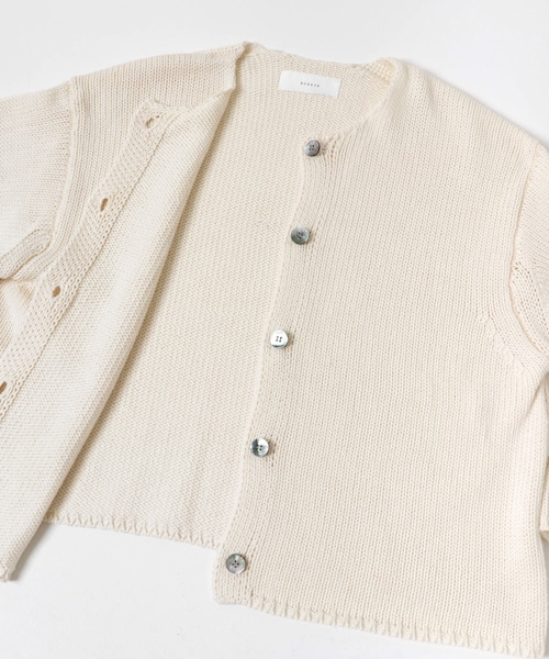 かぐれ（カグレ）の「コットンローゲージショートカーディガン（カーディガン/ボレロ・レディース・IVORY/BLACK・Free）」の17枚目の写真