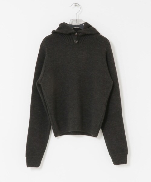 URBAN RESEARCH(アーバンリサーチ)の「LEMAIRE SWEATER WITH HOOD(ニット/セーター・レディース・D ESPRESSO/L CREAM・S)」の3枚目の写真