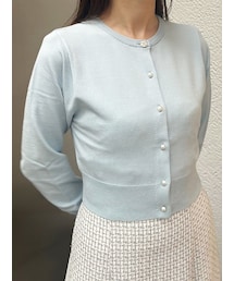 MERCURYDUO | ビジューボタンニットカーディガン(カーディガン/ボレロ)