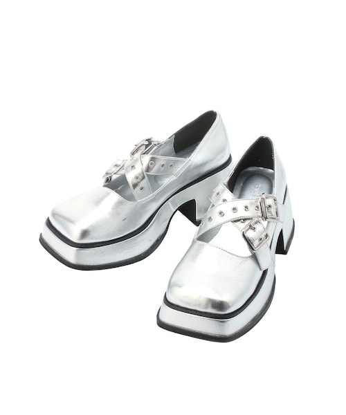 jouetie（ジュエティ）の「プラットフォームバレエシューズ（バレエシューズ・レディース・ブラック/シルバー・M/L）」の12枚目の写真