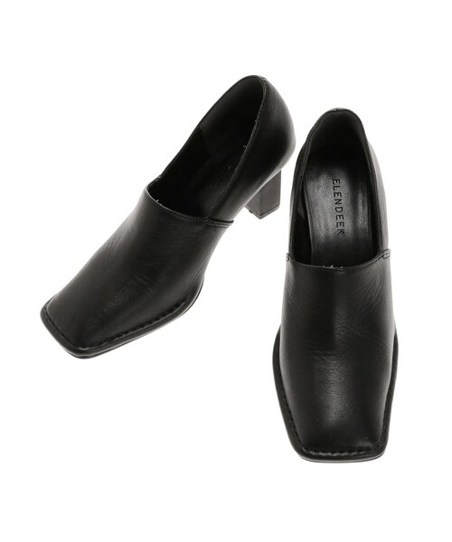 ELENDEEK（エレンディーク）の「SQUARE TOE STITCH BOOTIE（ブーティ・レディース・ブラック/ベージュ・3/2）」の16枚目の写真