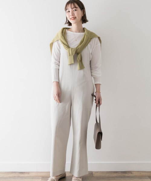 URBAN RESEARCH ROSSO（アーバンリサーチロッソ）の「F by ROSSO　コットンレーヨンオールインワン∴（サロペット/オーバーオール・レディース・OFF WHITE/BEIGE/BLACK・36/38）」の11枚目の写真