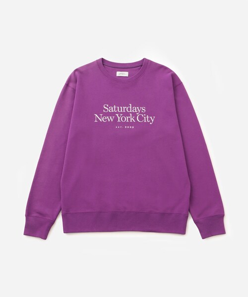 Saturdays NYC（サタデーズ ニューヨークシティ ）の「BOWERY MILLER STANDARD CREW（スウェット・レディース・グリーン/パープル/ブラック/グレー・XS/XL/XXL）」の10枚目の写真