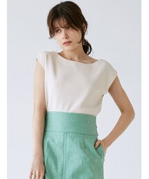 LAGUNAMOON | ミニマルボートネックニットプルオーバー(ニット/セーター)