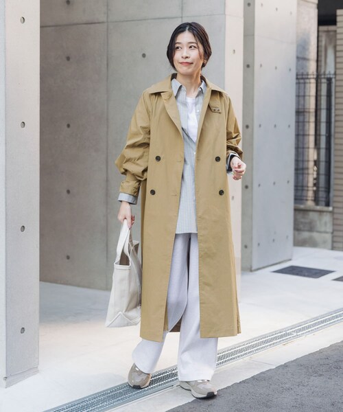 URBAN RESEARCH DOORS(アーバンリサーチドアーズ)の「袖ボリュームスタンドコート(ステンカラーコート・レディース・L.BEIGE/BEIGE・Free)」の9枚目の写真