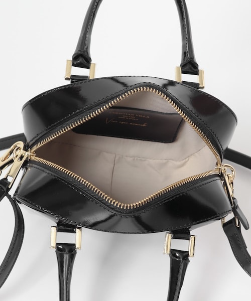 URBAN RESEARCH（アーバンリサーチ）の「CHRISTIAN VILLA　エナメルカーフレザーショルダーバッグ（ショルダーバッグ・レディース・BLACK・-0）」の9枚目の写真