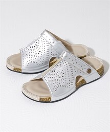 nissen | MICHIKO LONDON(ミチコロンドン)2WAYカットワークサンダル(サンダル)