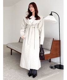 【久間田琳加コラボ】ビッグカラーコクーンコート