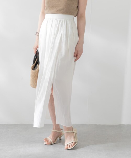 URBAN RESEARCH ROSSO（アーバンリサーチロッソ）の「撥水UVギャザーストレートスカート（スカート・レディース・white/pink/navy・FREE）」の10枚目の写真