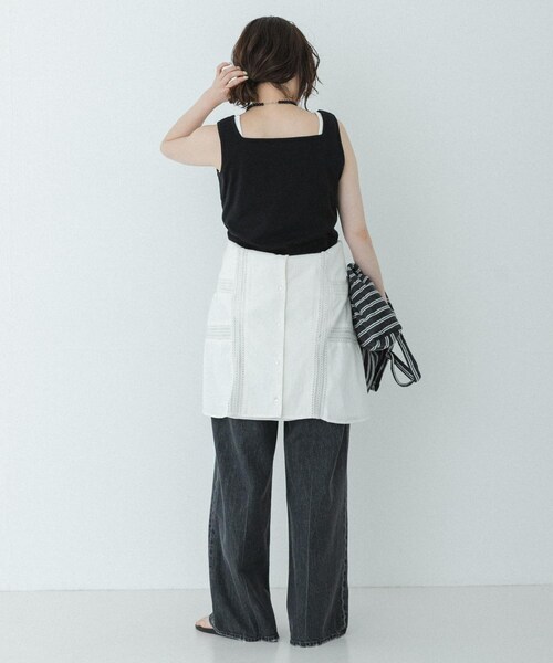 URBAN RESEARCH Sonny Label(アーバンリサーチサニーレーベル)の「『UR TECH』スクエアネックタンクトップ(タンクトップ・レディース・オフ/ブラック/ブラウン・Free)」の16枚目の写真