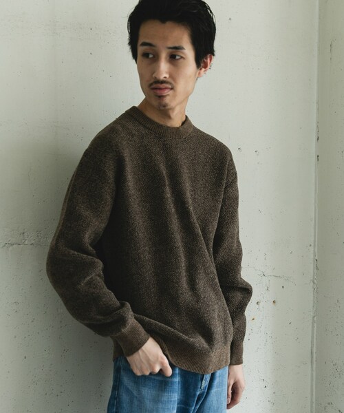 URBAN RESEARCH DOORS(アーバンリサーチドアーズ)の「ジャガードモールニットプルオーバー(ニット/セーター・メンズ・GREIGE/BLUE/OLIVEBROWN/BLACK・M/L)」の21枚目の写真