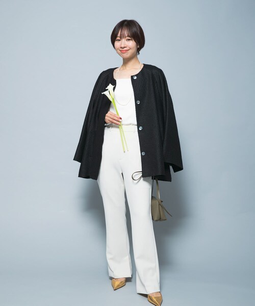 URBAN RESEARCH ROSSO(アーバンリサーチロッソ)の「CHIGNON ネップツイードコート(テーラードジャケット・レディース・LBEIGE/BLACK・Free)」の11枚目の写真
