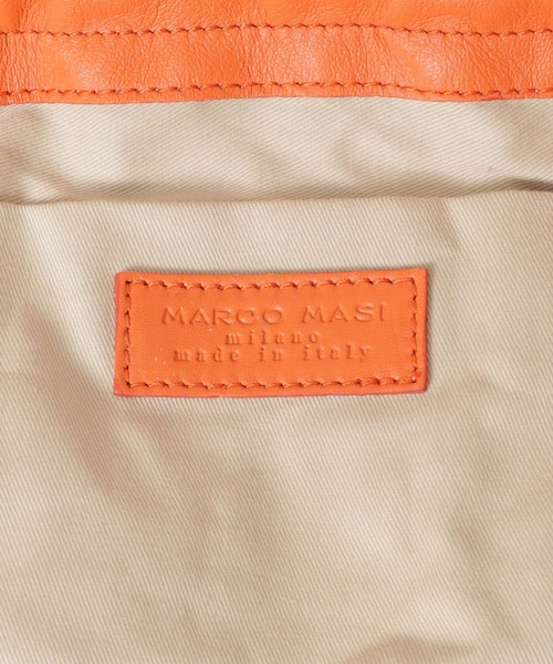 URBAN RESEARCH（アーバンリサーチ）の「MARCO MASI　レザーコンビ巾着（ハンドバッグ・レディース・ORANGE/POLVERE・-）」の10枚目の写真
