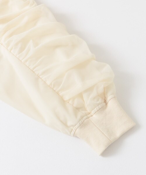 SENSE OF PLACE by URBAN RESEARCH（センスオブプレイスバイアーバンリサーチ）の「チュールレイヤードブルゾン（ブルゾン・レディース・IVORY/BLACK/L.BLUE・one）」の14枚目の写真