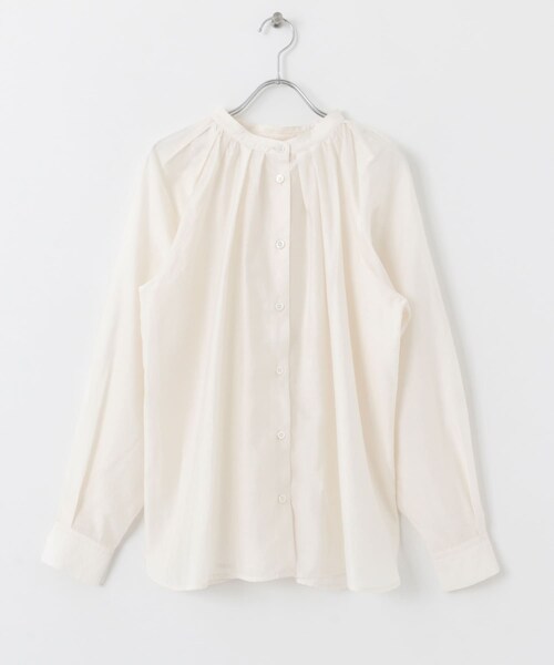 URBAN RESEARCH ROSSO（アーバンリサーチロッソ）の「ランダムタックセミシアーブラウス（シャツ/ブラウス・レディース・off/light pink/charcoal・FREE）」の14枚目の写真