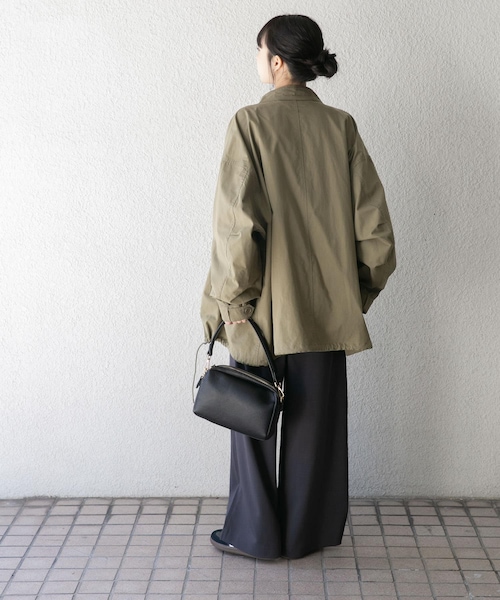 ITEMS URBANRESEARCH（アイテムズ アーバンリサーチ）の「ミリタリーモッズコート（モッズコート・レディース・BLK/KHK・Free）」の15枚目の写真