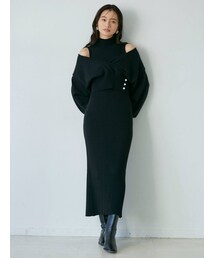 LAGUNAMOON | カシュクールニットセットワンピース(ワンピース)