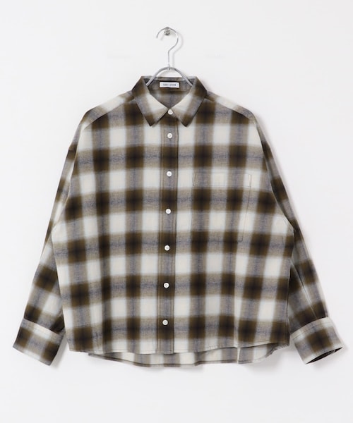 URBAN RESEARCH DOORS(アーバンリサーチドアーズ)の「FORK&SPOON ネルチェックシャツ(シャツ/ブラウス・レディース・NAVY/BROWN/IVORY・1)」の21枚目の写真