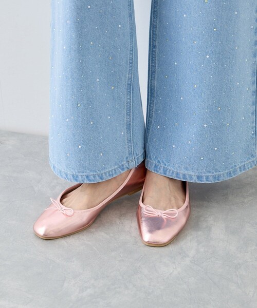 ROPE' PICNIC（ロペピクニック）の「【AIRina/エアリーナ】軽くてやわらかいバレエシューズ（バレエシューズ・レディース・ブラック/ピンク/シルバー・23.0/23.5/24.0/24.5）」の10枚目の写真