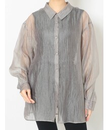 MURUA | シアーシャイニーボリュームシャツ(シャツ/ブラウス)