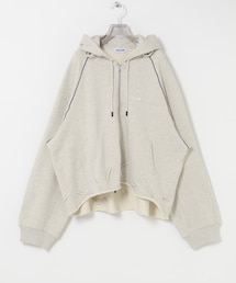 URBAN RESEARCH | FACON JACMIN GATHERED ZIPPED HOODIE(パーカー)