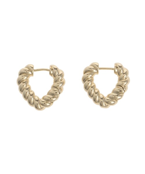 EVRIS（エヴリス）の「WAVE HEART MOTIF ピアス（ピアス（両耳用）・レディース・シルバー/ゴールド・F）」の3枚目の写真