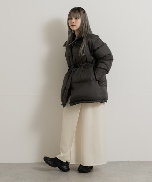 THE GOODLAND MARKET（ザグッドランドマーケット）の「KWD　MIDDLE DOWN JACKET（その他アウター・レディース・Black/White/Beige・FREE）」の11枚目の写真