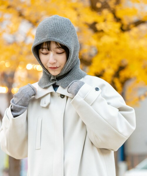 SMELLY（スメリー）の「ニットバラクラバ（ニットキャップ/ビーニー・レディース・GRY/IVO/BRN・-）」の22枚目の写真