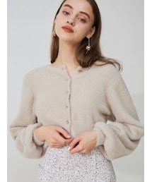 MERCURYDUO | ミニシャギーロングスリーブニットカーディガン(カーディガン/ボレロ)