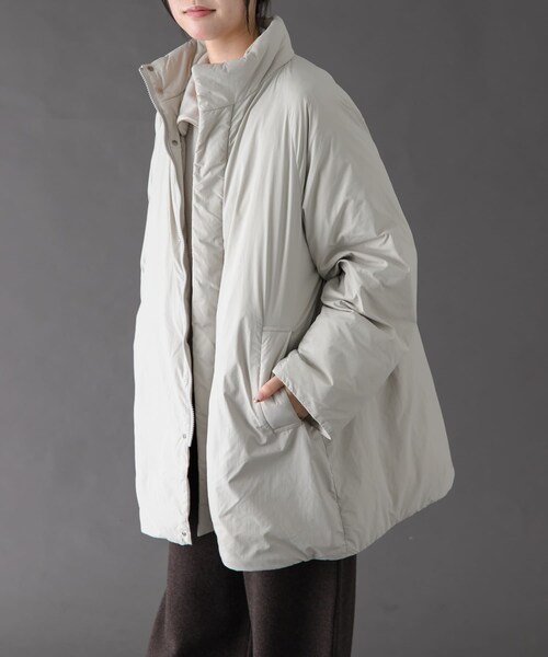 URBAN RESEARCH DOORS(アーバンリサーチドアーズ)の「FORK&SPOON SORONAスタンドカラーブルゾン(ブルゾン・レディース・BLACK/WINE/SAND・1)」の17枚目の写真