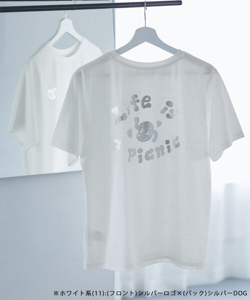 ROPE' PICNIC(ロペピクニック)の「【Chocomoo×ROPE' PICNIC】【接触冷感】アソートTシャツ(Tシャツ/カットソー・レディース・ホワイト/ホワイト系・38)」の20枚目の写真