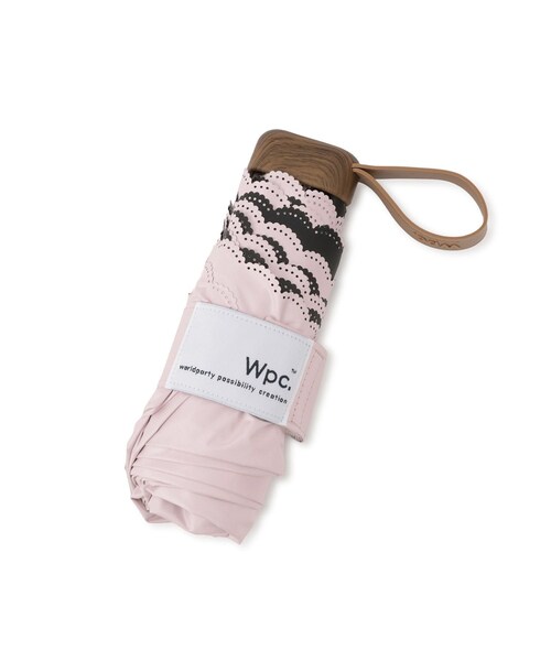 ROPE' PICNIC(ロペピクニック)の「【Wpc.】遮光ビジューボタンmini 折りたたみ日傘/UVカット・晴雨兼用(折りたたみ傘・レディース・ブラック/ホワイト/ピンク・F)」の11枚目の写真