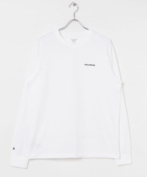 URBAN RESEARCH（アーバンリサーチ）の「SALOMON　LOGO LONG-SLEEVE T-SHIRTS M（Tシャツ/カットソー・メンズ・WHITE・S/M/L/XL）」の14枚目の写真