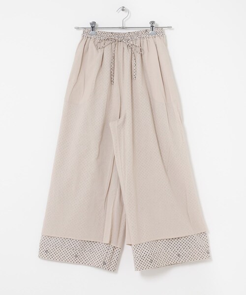 かぐれ（カグレ）の「maison de soil　BLOCK PRINT EASY PANTS（その他パンツ・レディース・LT BEIGE・2）」の20枚目の写真