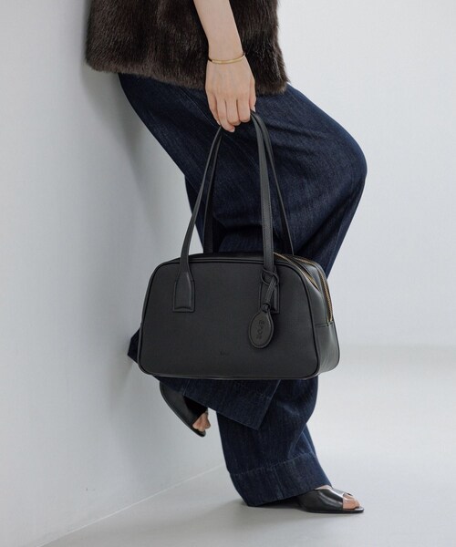 ROPE'(ロペ)の「【E'POR】TWO BOSTON BAG Medium/撥水・26AW新型(ハンドバッグ・レディース・ブラック/ダークブラウン・F)」の10枚目の写真
