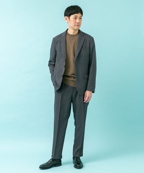 URBAN RESEARCH DOORS(アーバンリサーチドアーズ)の「LIFE STYLE TAILOR メランジストレッチパンツ(スラックス・メンズ・NAVY/GRAY/TAUPE・S/M/L/XL)」の9枚目の写真