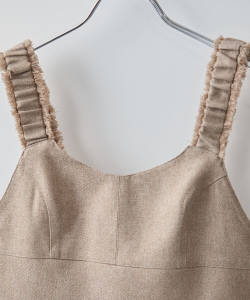 VIS（ビス）の「サマーツイードフリンジビスチェ（ベスト・レディース・キナリ系/キャメル系・F）」の12枚目の写真
