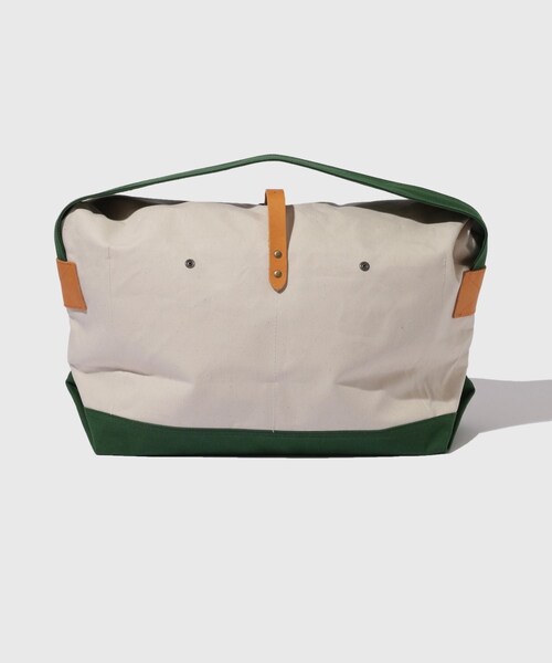 ADAM ET ROPE'（アダムエロペ）の「【Little Yarmouth/リトルヤーマス】Canvas Messenger Bag（トートバッグ・メンズ・ブラック/キナリ・F）」の15枚目の写真