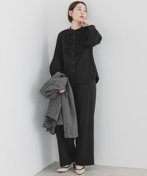 URBAN RESEARCH ROSSO（アーバンリサーチロッソ）の「F by ROSSO　モチーフレース切替ブラウス（シャツ/ブラウス・レディース・OFF WHITE/BLACK・FREE）」の21枚目の写真