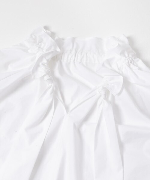 URBAN RESEARCH ROSSO（アーバンリサーチロッソ）の「フリルネックシャツブラウス（シャツ/ブラウス・レディース・WHITE/L/PURPLE/CHARCOAL・Free）」の12枚目の写真