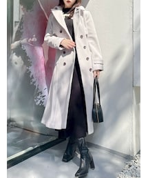 2WAYカラーウールライクトレンチコート