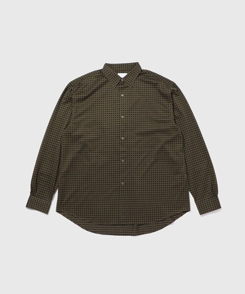 ADAM ET ROPE'（アダムエロペ）の「【KANEMASA FIL./カネマサフィル】36G Modest Check Shirt（シャツ/ブラウス・メンズ・ホワイト/グリーン・L/M）」の4枚目の写真