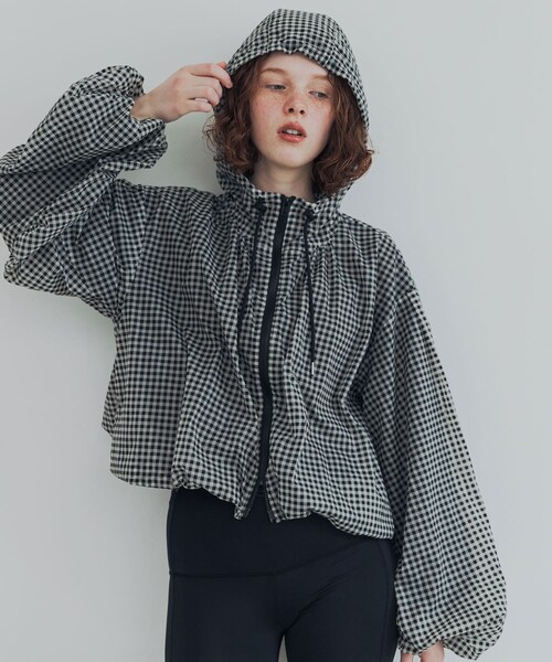 URBAN RESEARCH(アーバンリサーチ)の「『撥水』シアーバルーンブルゾン(ブルゾン・レディース・MINTGRAY/CHECK・Free)」の13枚目の写真