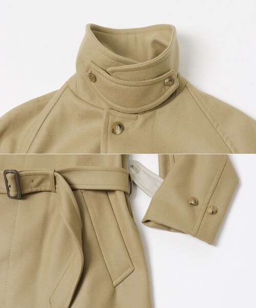 URBAN RESEARCH(アーバンリサーチ)の「YLEVE SUPER100'S WOOL MELTON COAT(テーラードジャケット・メンズ・010 BLACK/040 BEIGE・4)」の10枚目の写真