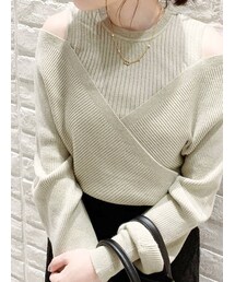 dazzlin | カシュクールニットプルオーバー(ニット/セーター)