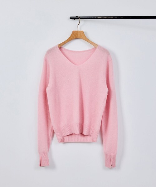 ROPE'（ロペ）の「カシミヤVネックニットプルオーバー（ニット/セーター・レディース・ブラック/ベージュ/ピンク系/グレー/レッド・F）」の22枚目の写真
