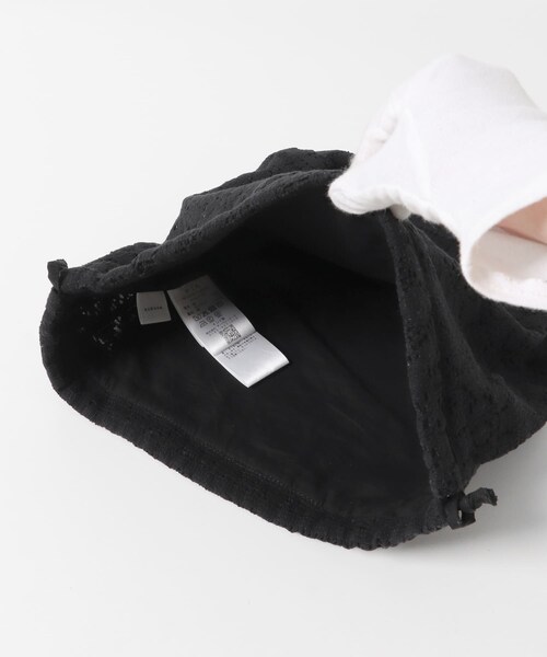 かぐれ（カグレ）の「コットンレース巾着バッグ（その他雑貨・レディース・OFF/BLACK・FREE）」の13枚目の写真