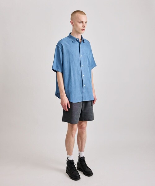 Saturdays NYC(サタデーズ ニューヨークシティ )の「Luca Chambray SS Shirt(シャツ/ブラウス・レディース・ブルー・L/M/S/XL)」の16枚目の写真